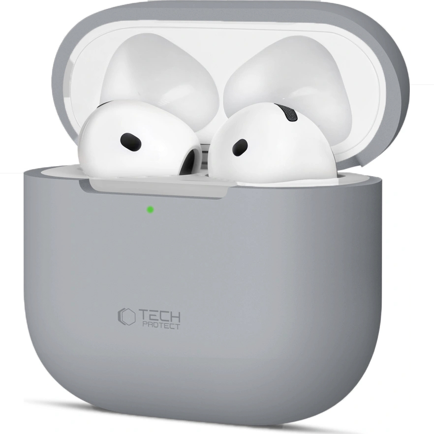Etui Tech-Protect Silicone do Apple AirPods 4, beżowe.